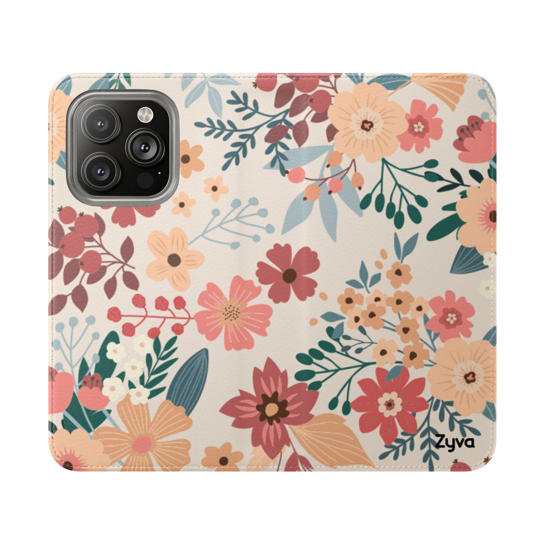 Vintage Bloom Phone Folio Case