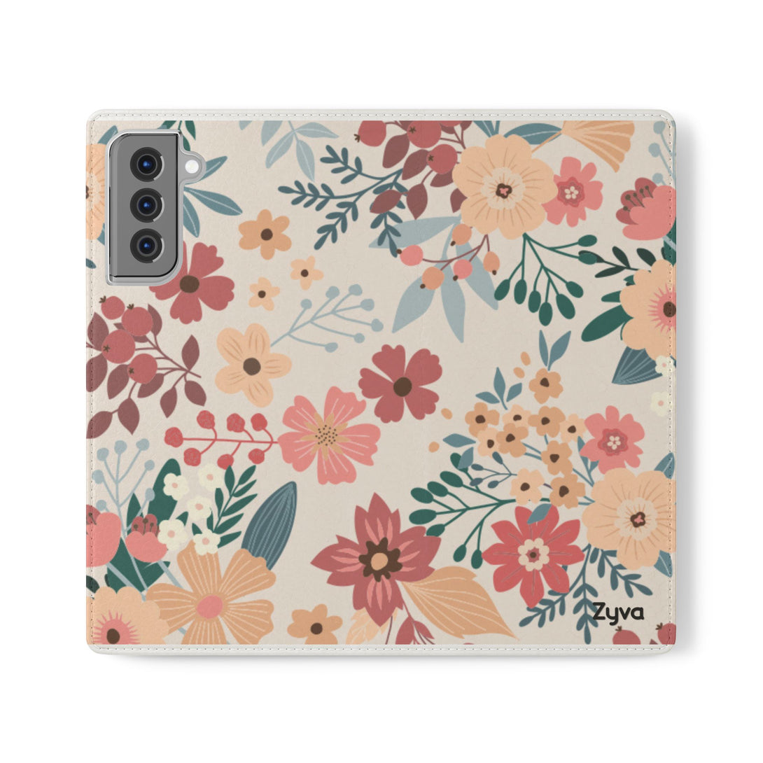 Vintage Bloom Phone Folio Case