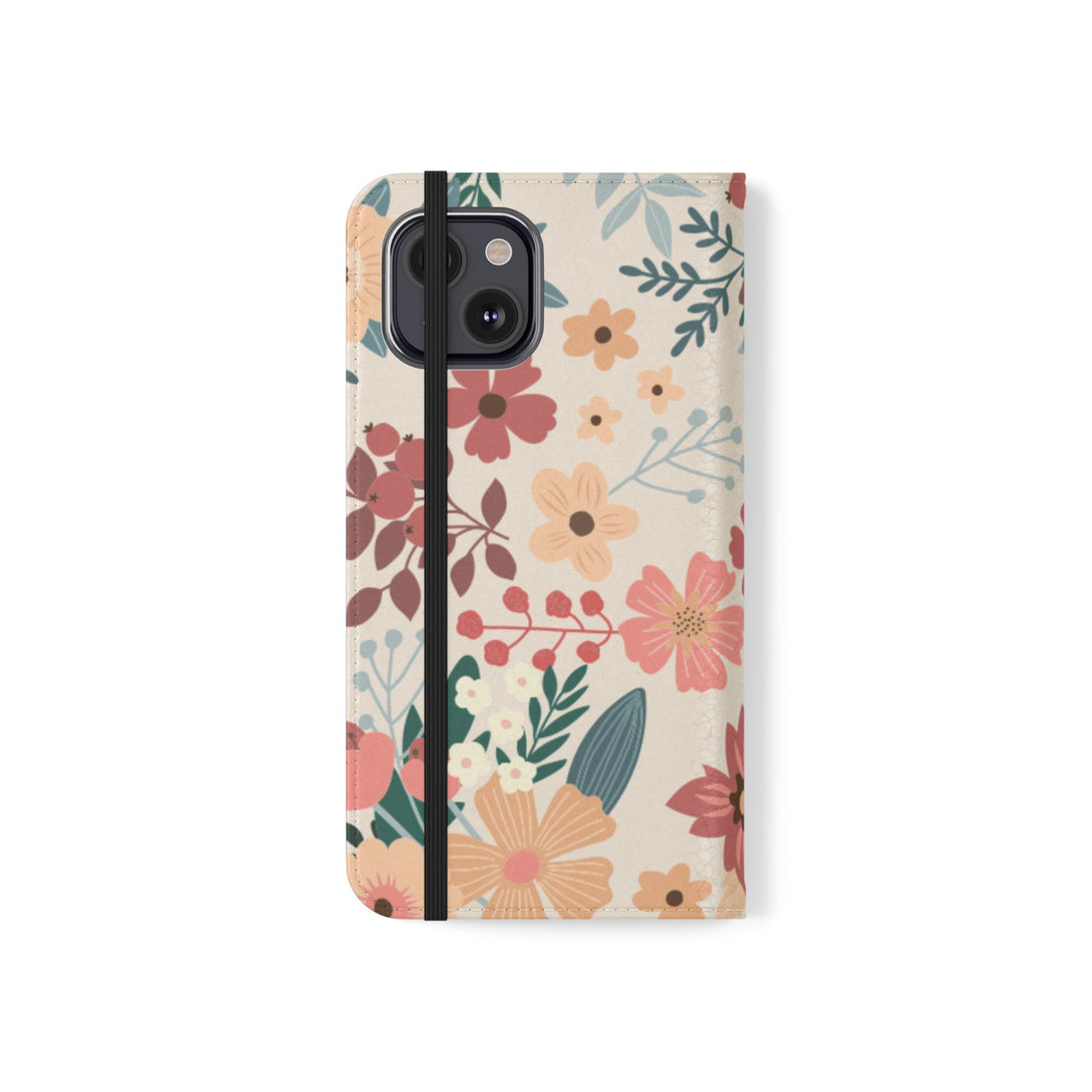 Vintage Bloom Phone Folio Case