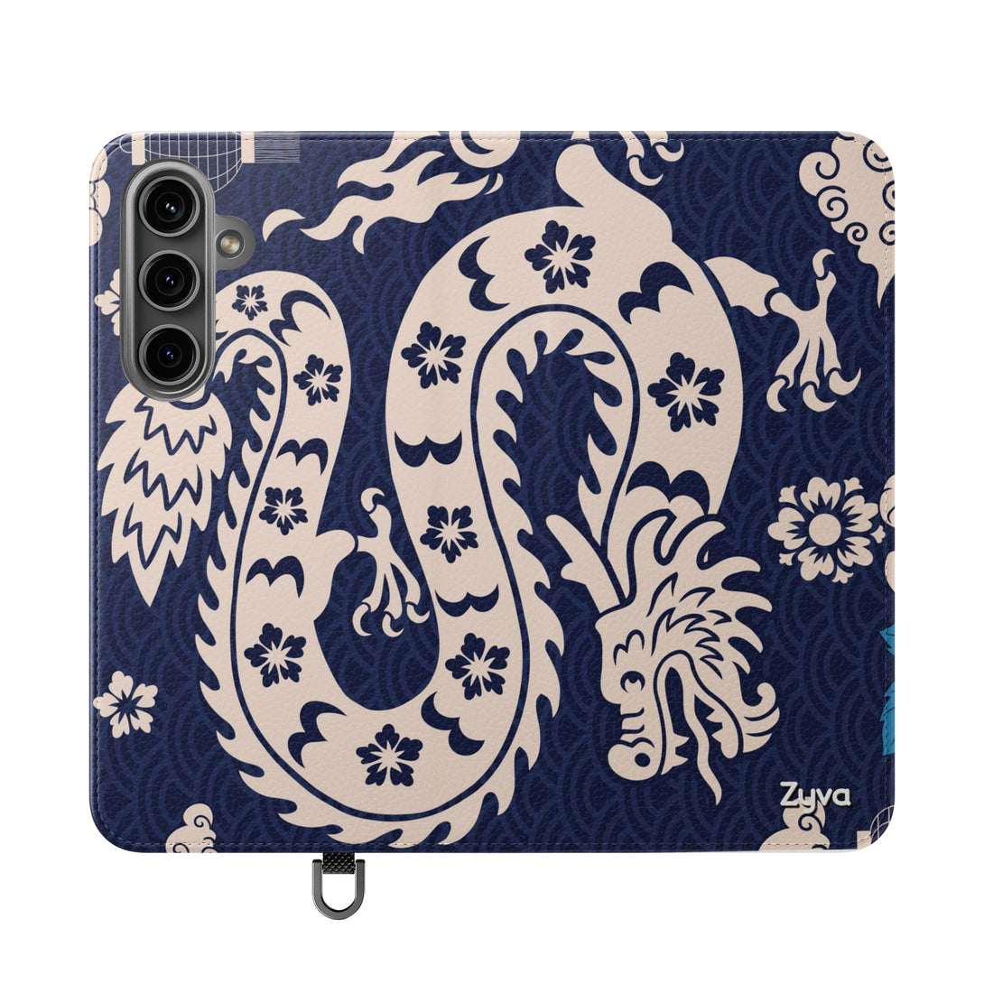 Sakura Serpent Phone Folio Case