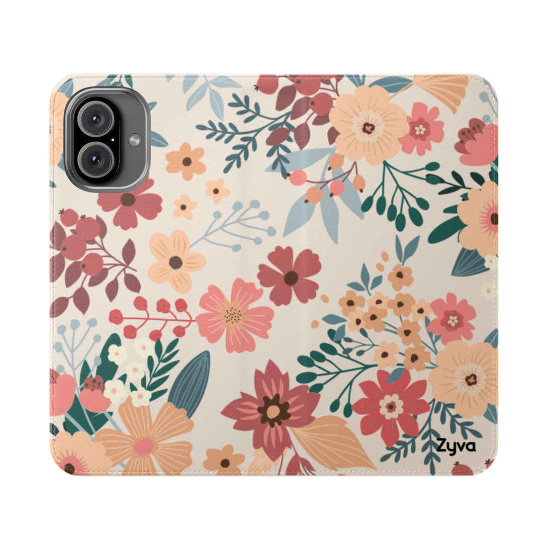 Vintage Bloom Phone Folio Case