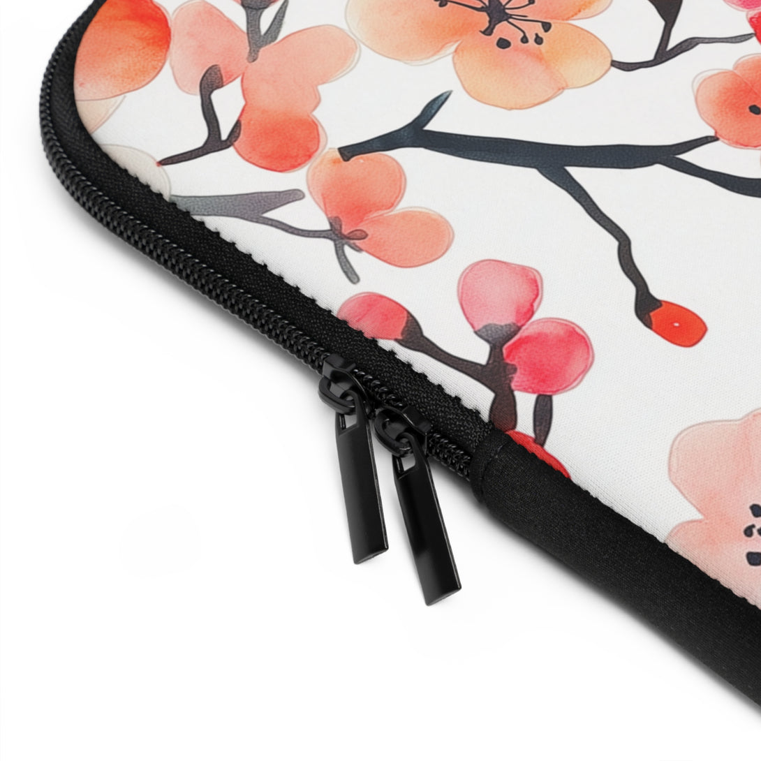 Red Floral Laptop Sleeve