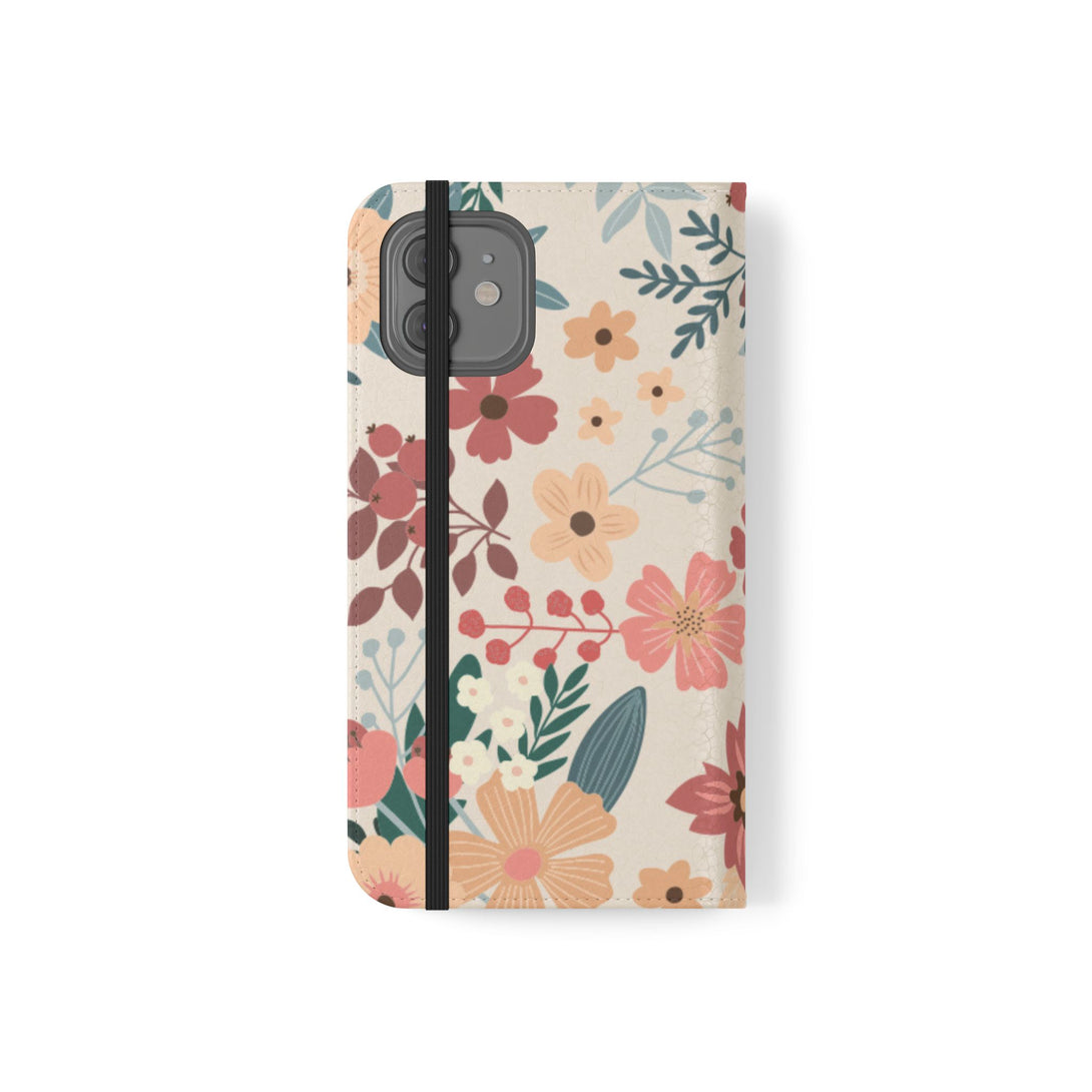 Vintage Bloom Phone Folio Case