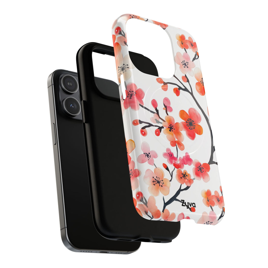 Red Florals iPhone MagSafe Case