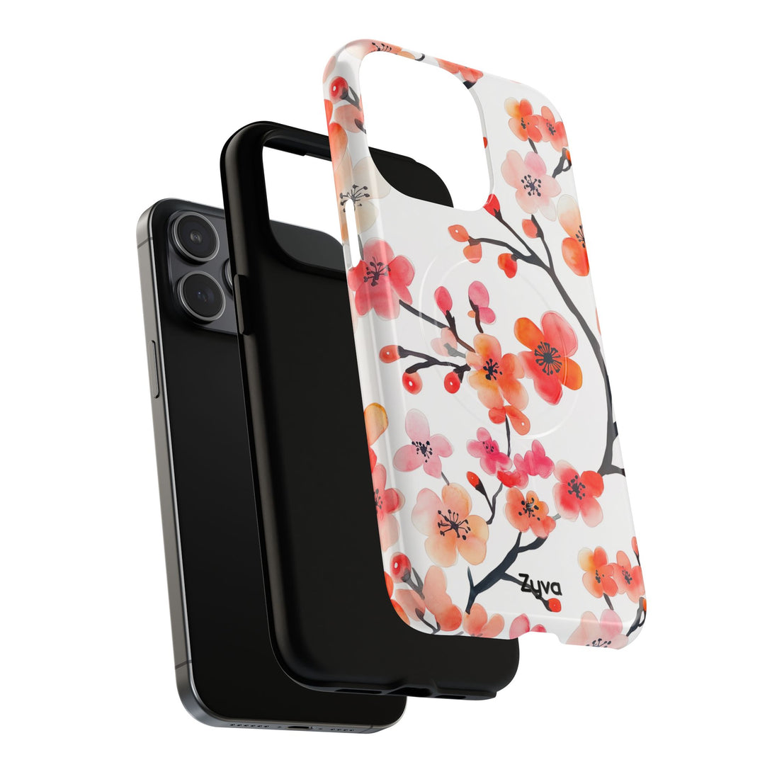 Red Florals iPhone MagSafe Case