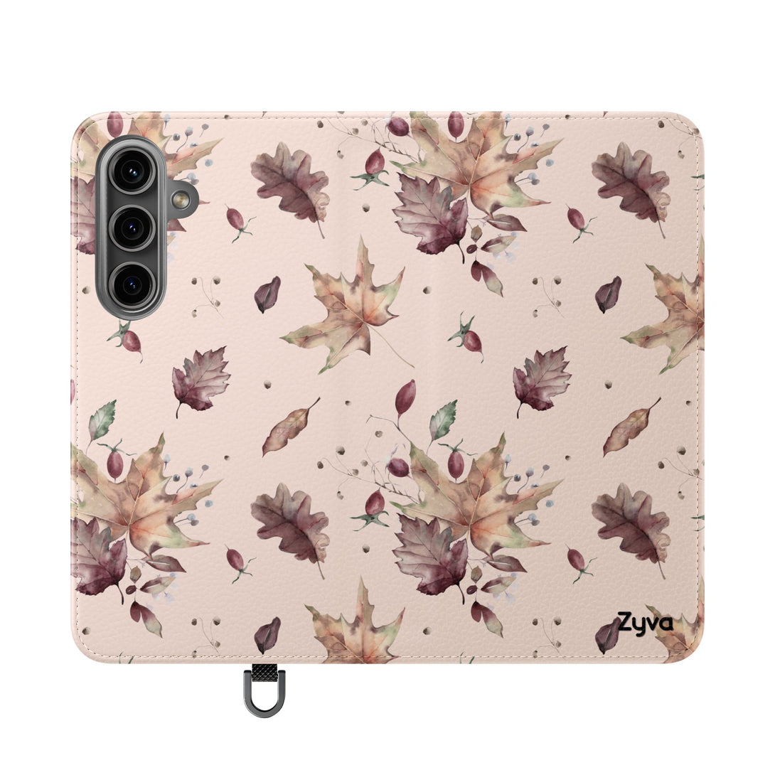 Crimson Crunch Phone Folio Case
