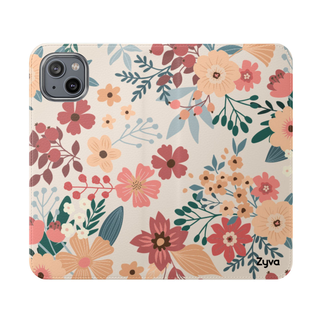 Vintage Bloom Phone Folio Case