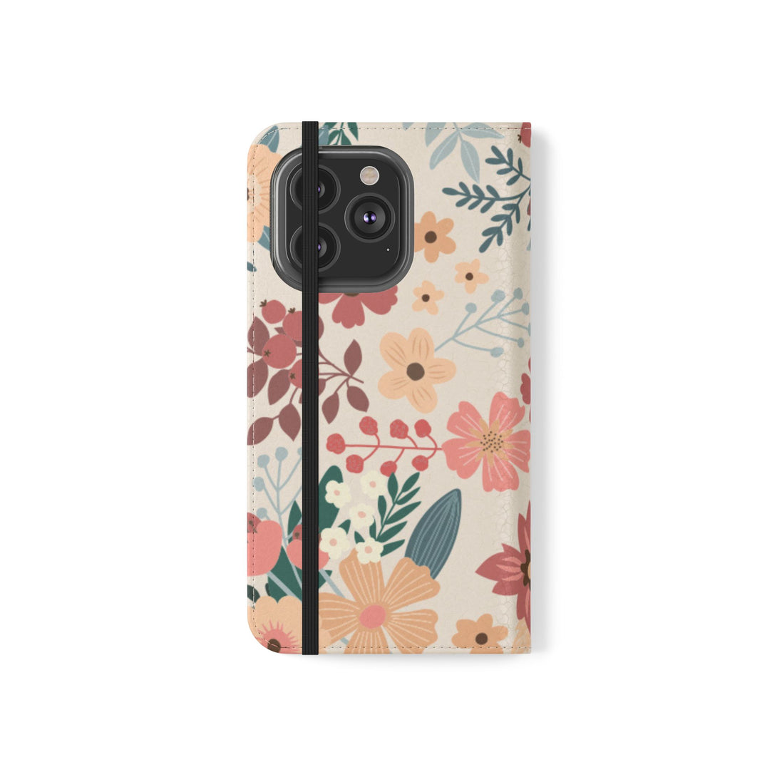 Vintage Bloom Phone Folio Case