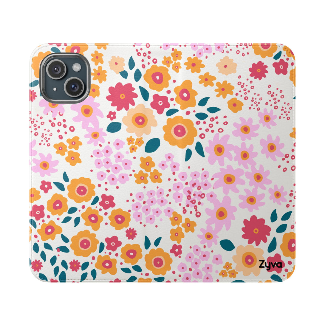 Floral Confetti Phone Folio Case