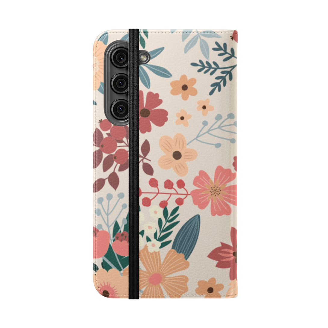 Vintage Bloom Phone Folio Case