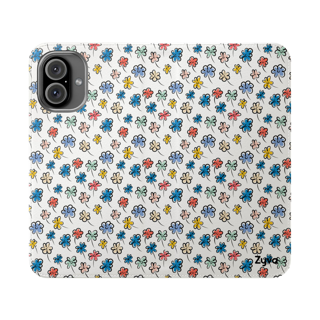 Sunny Scribbles Phone Folio Case