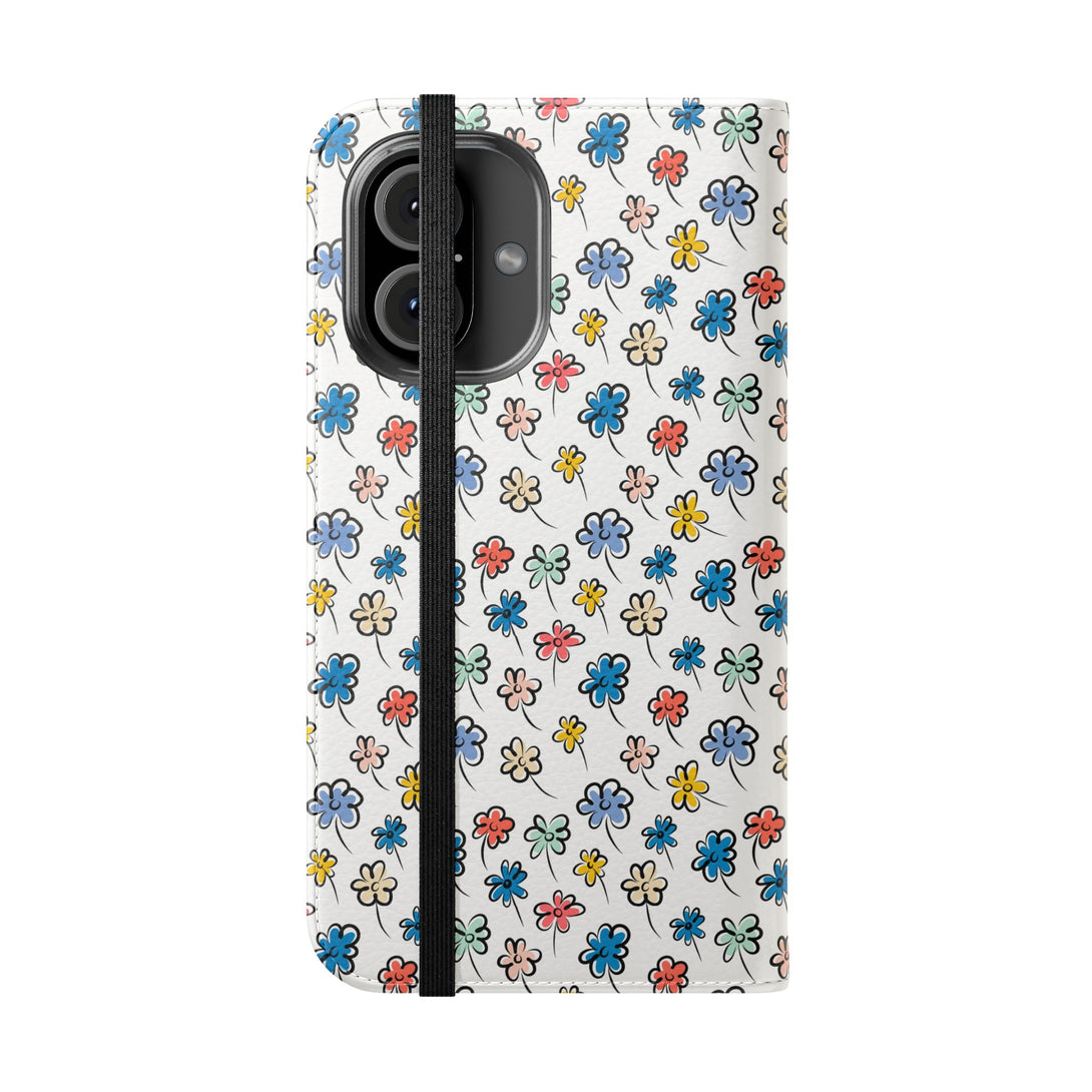 Sunny Scribbles Phone Folio Case