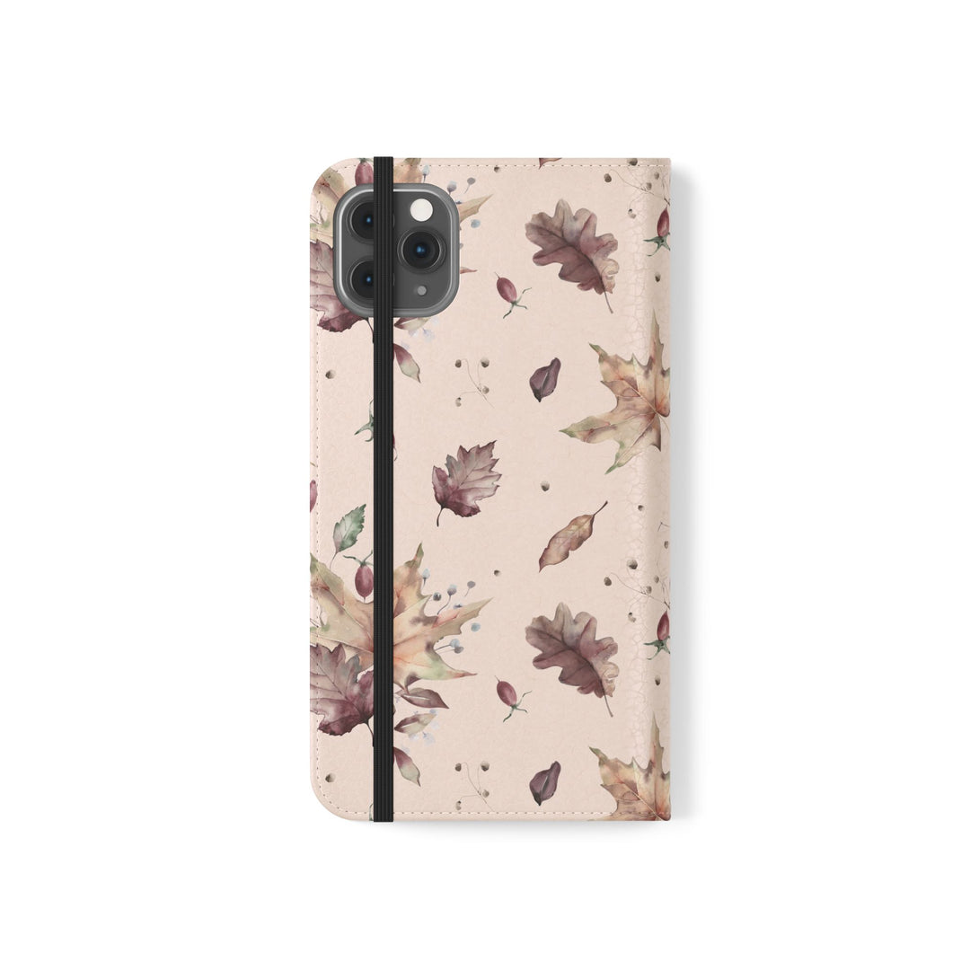 Crimson Crunch Phone Folio Case