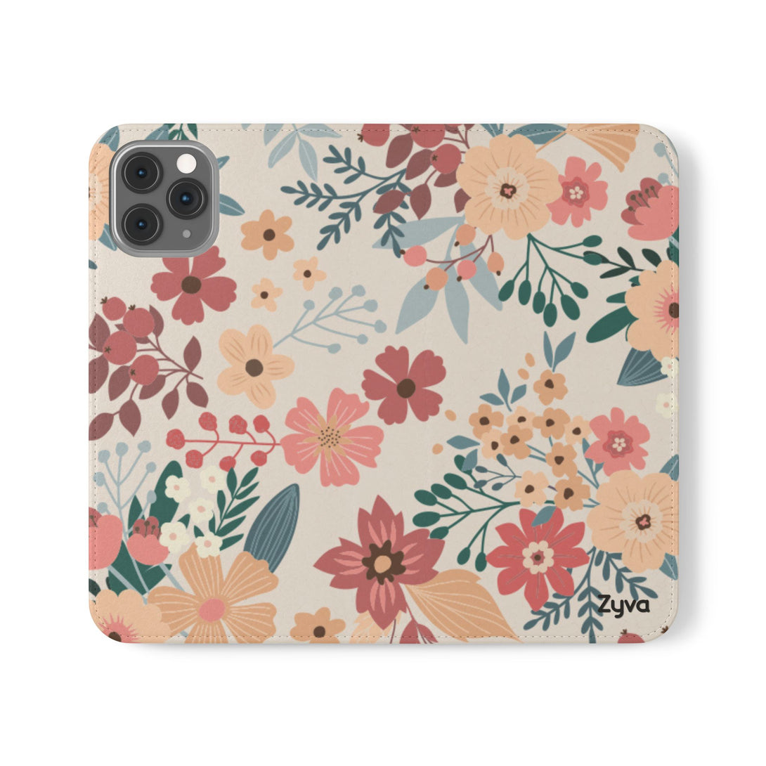 Vintage Bloom Phone Folio Case