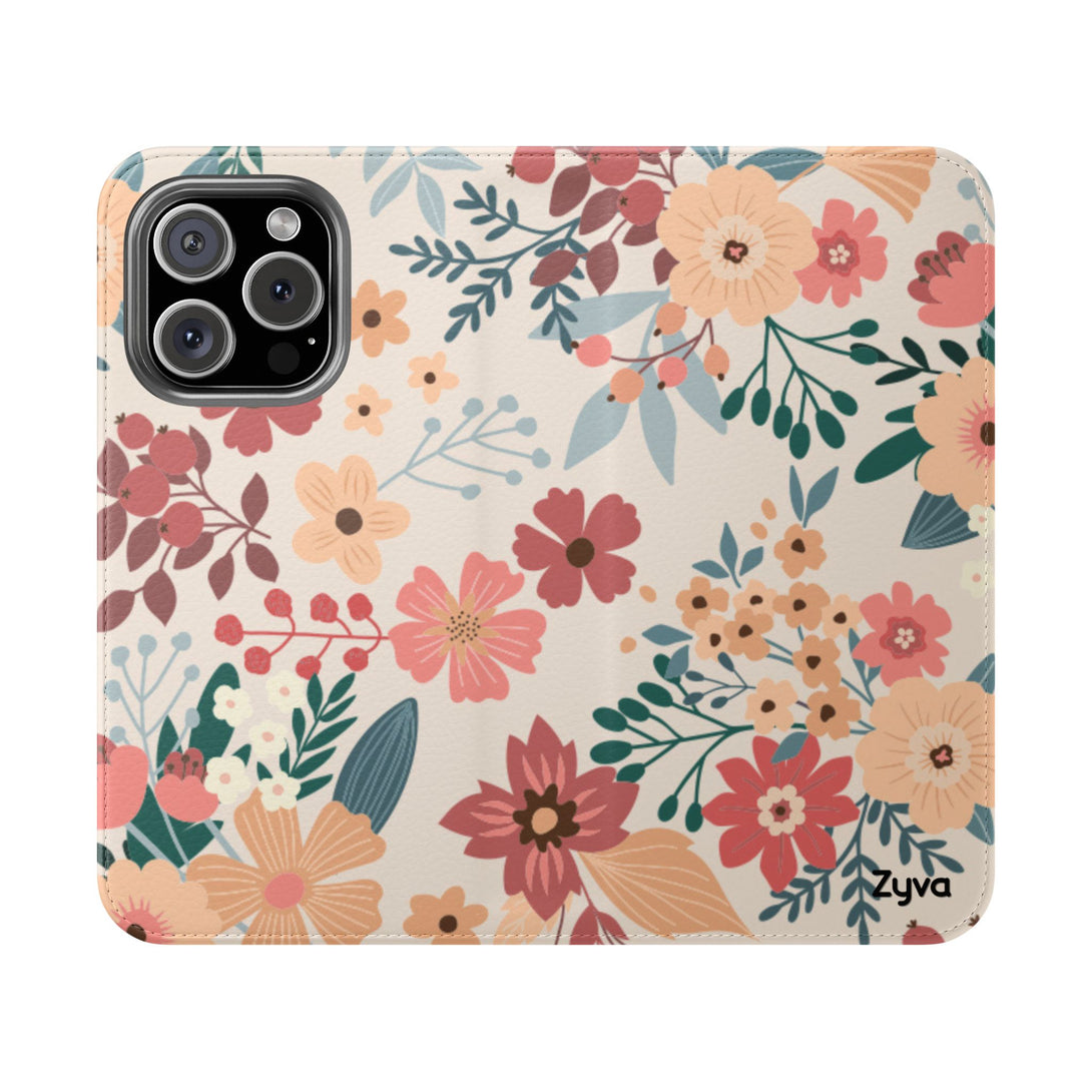 Vintage Bloom Phone Folio Case