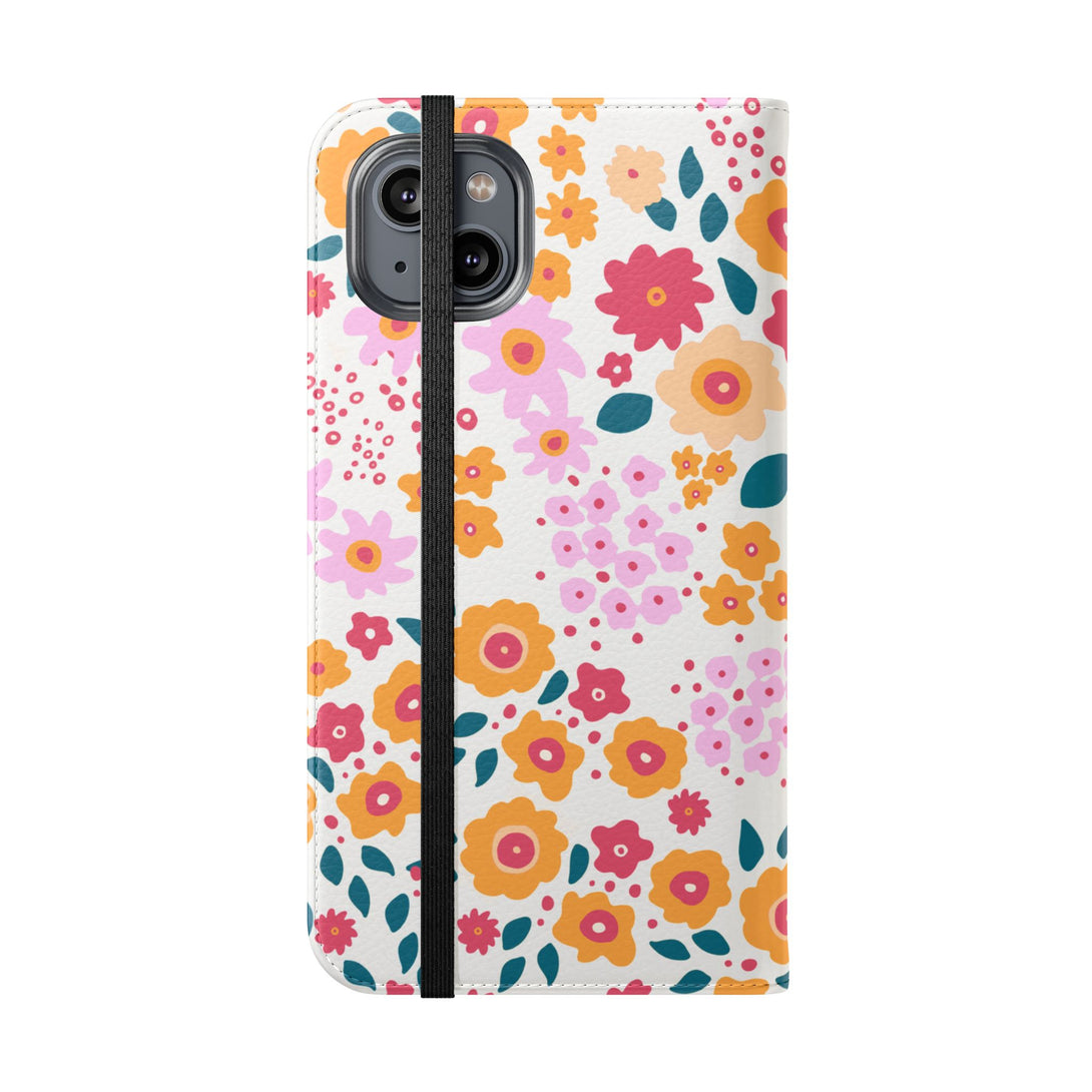 Floral Confetti Phone Folio Case