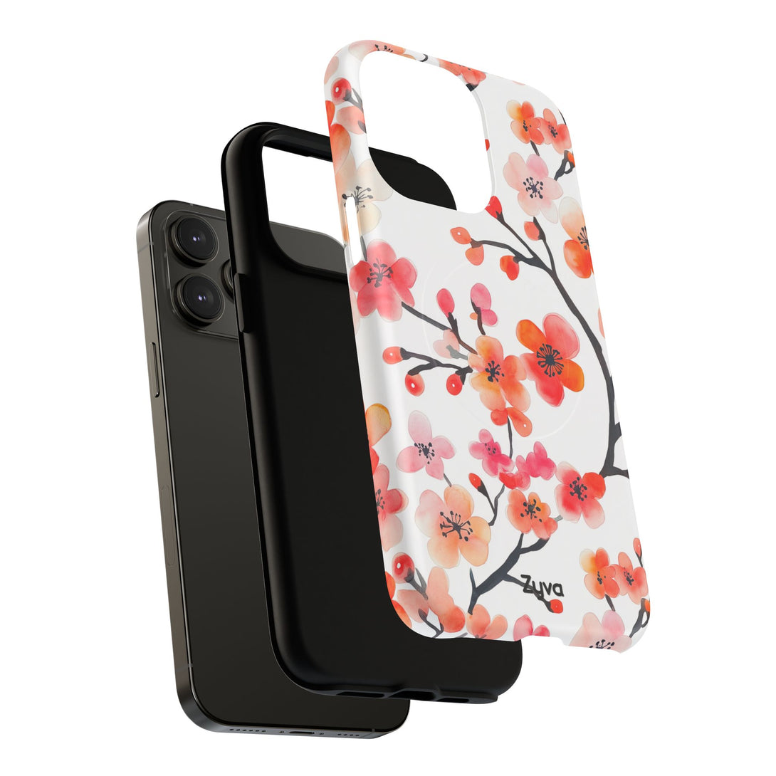 Red Florals iPhone MagSafe Case