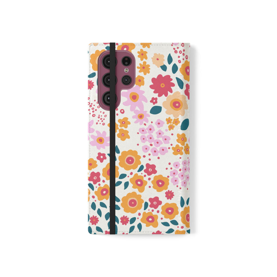 Floral Confetti Phone Folio Case