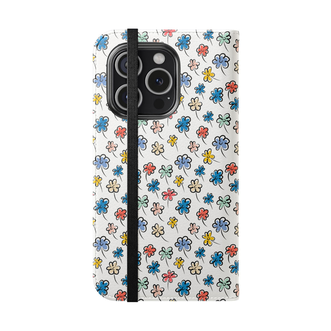 Sunny Scribbles Phone Folio Case