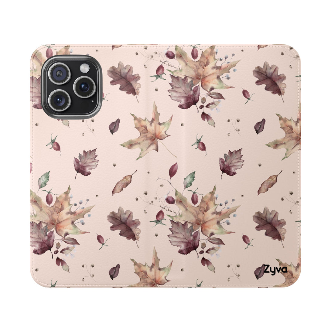 Crimson Crunch Phone Folio Case