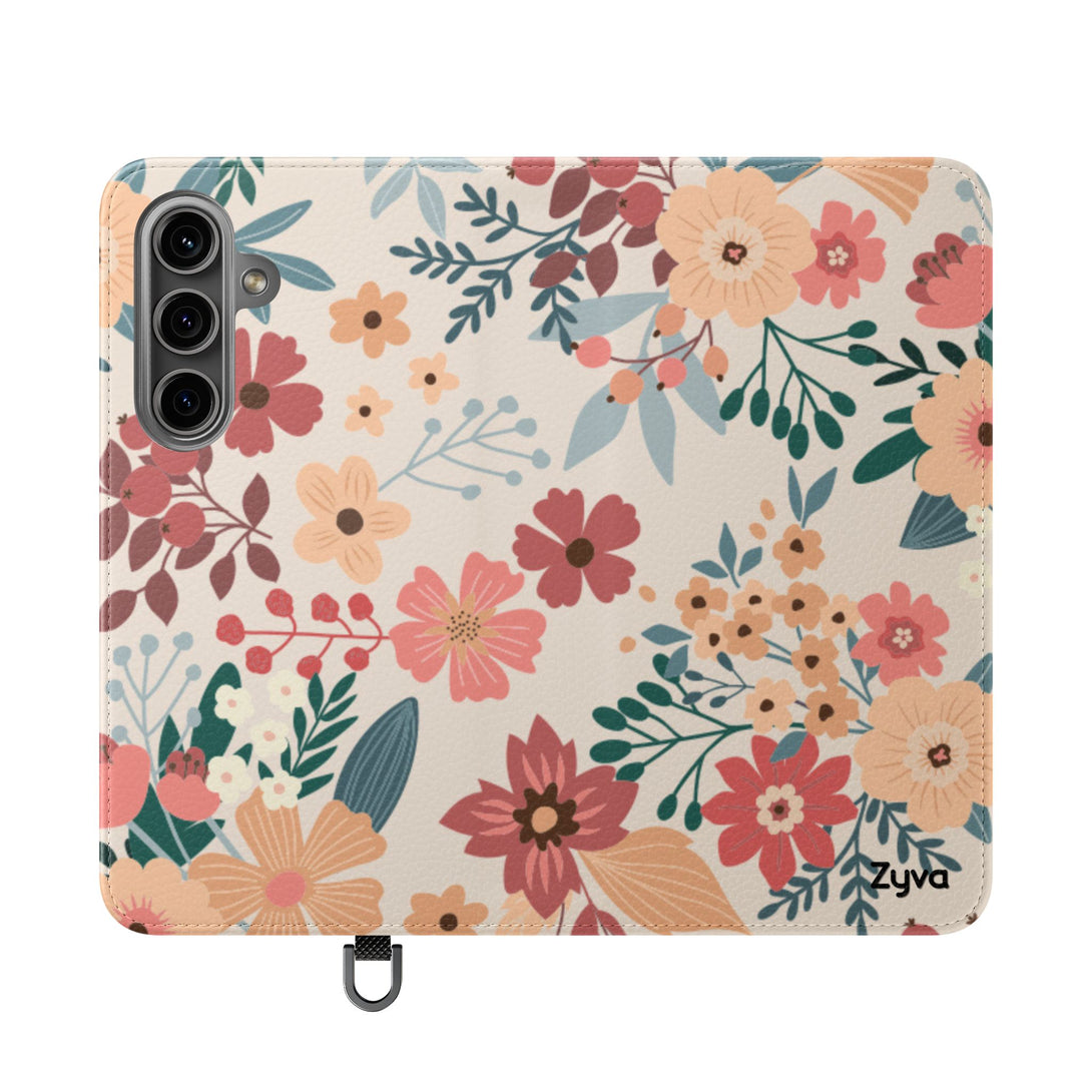 Vintage Bloom Phone Folio Case