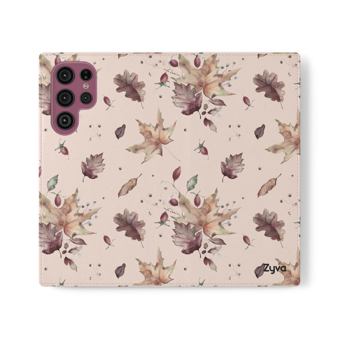 Crimson Crunch Phone Folio Case