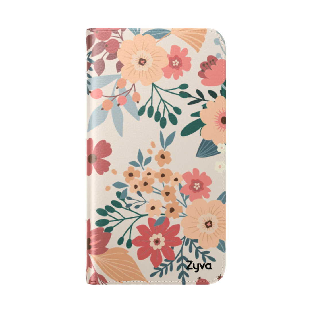 Vintage Bloom Phone Folio Case