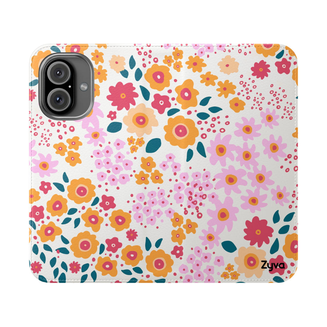 Floral Confetti Phone Folio Case