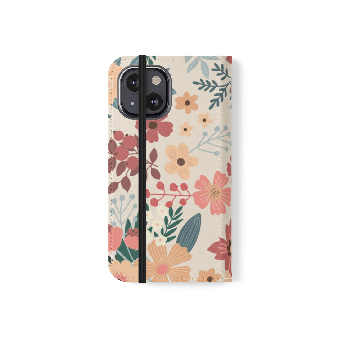 Vintage Bloom Phone Folio Case