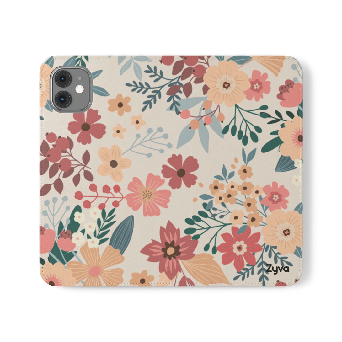 Vintage Bloom Phone Folio Case