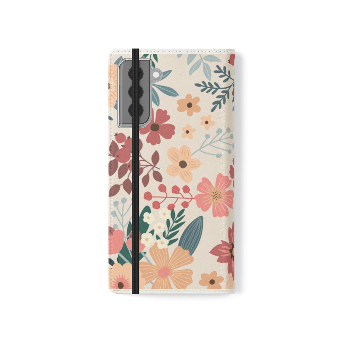 Vintage Bloom Phone Folio Case