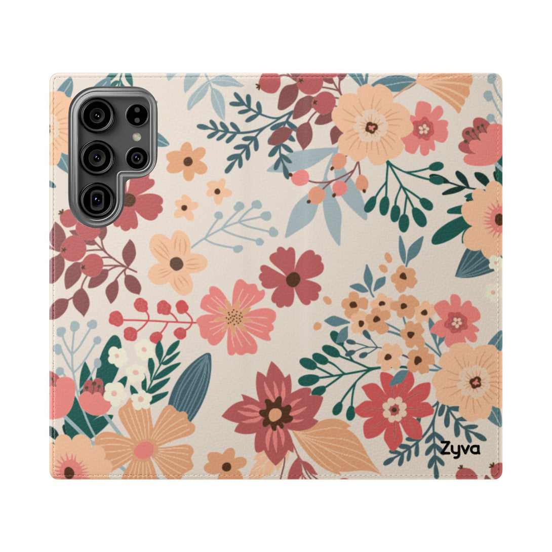 Vintage Bloom Phone Folio Case