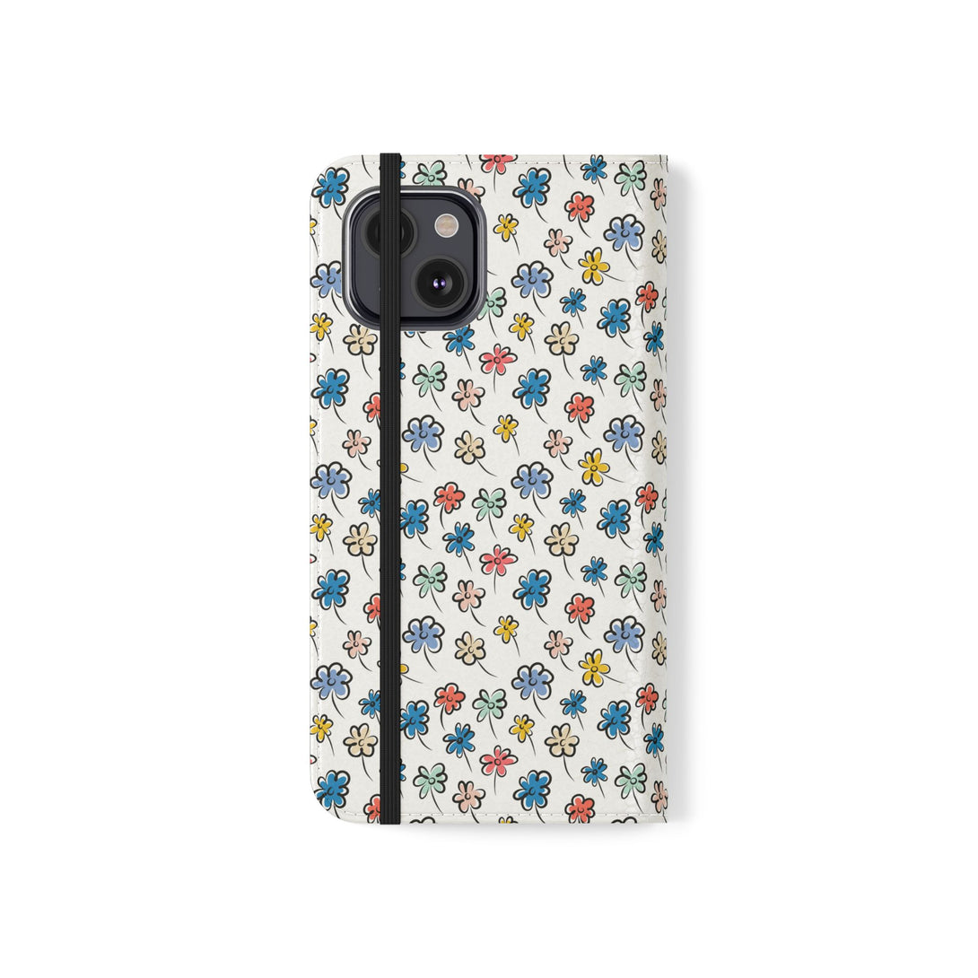 Sunny Scribbles Phone Folio Case