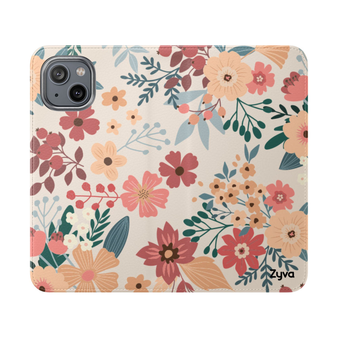 Vintage Bloom Phone Folio Case