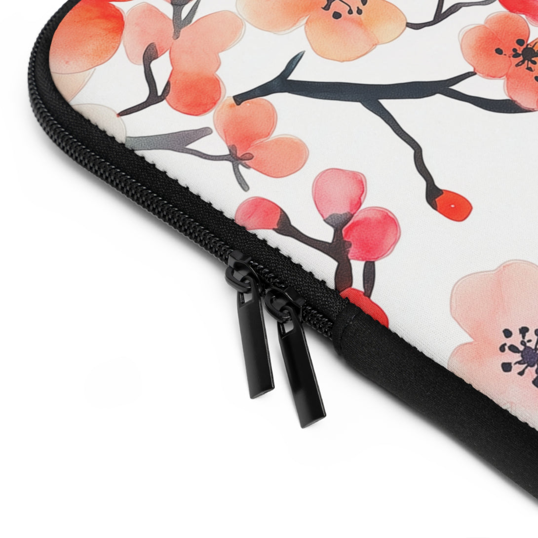 Red Floral Laptop Sleeve