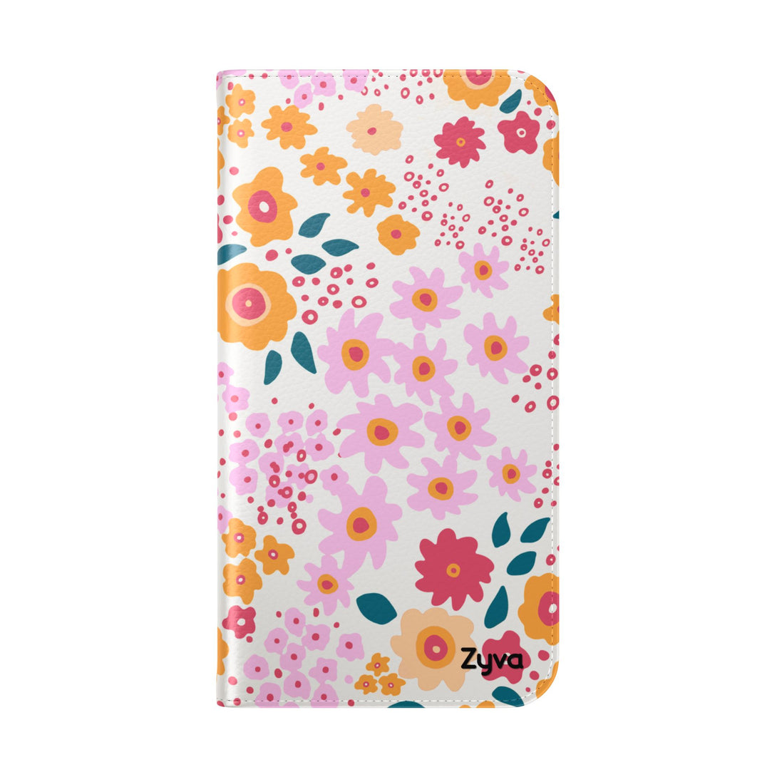 Floral Confetti Phone Folio Case