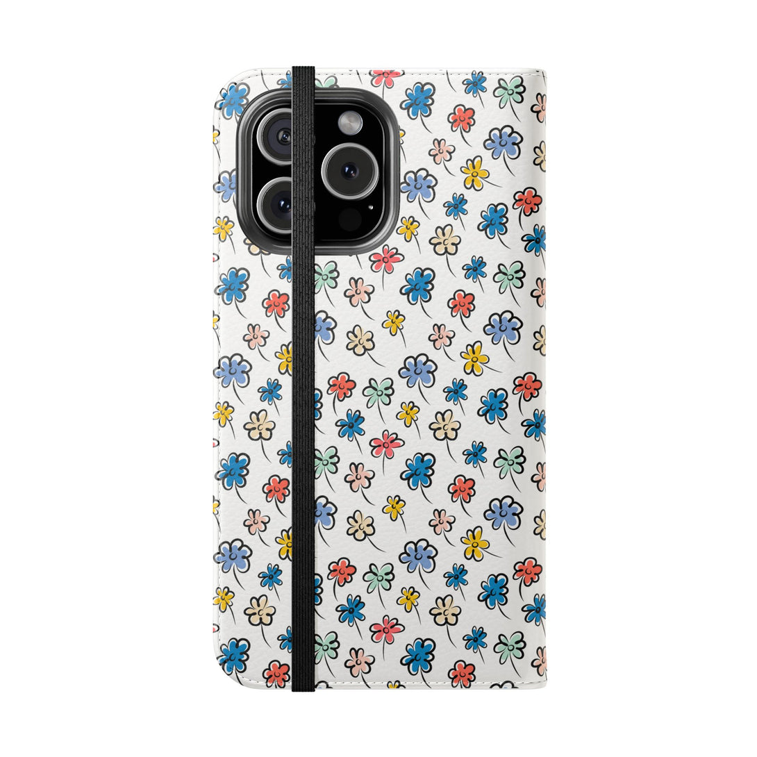 Sunny Scribbles Phone Folio Case