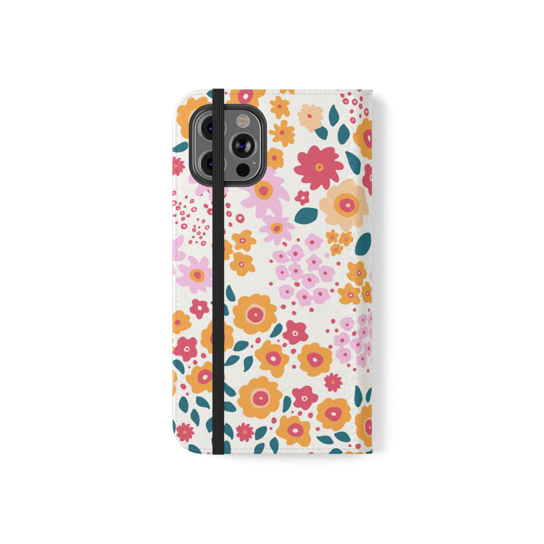 Floral Confetti Phone Folio Case