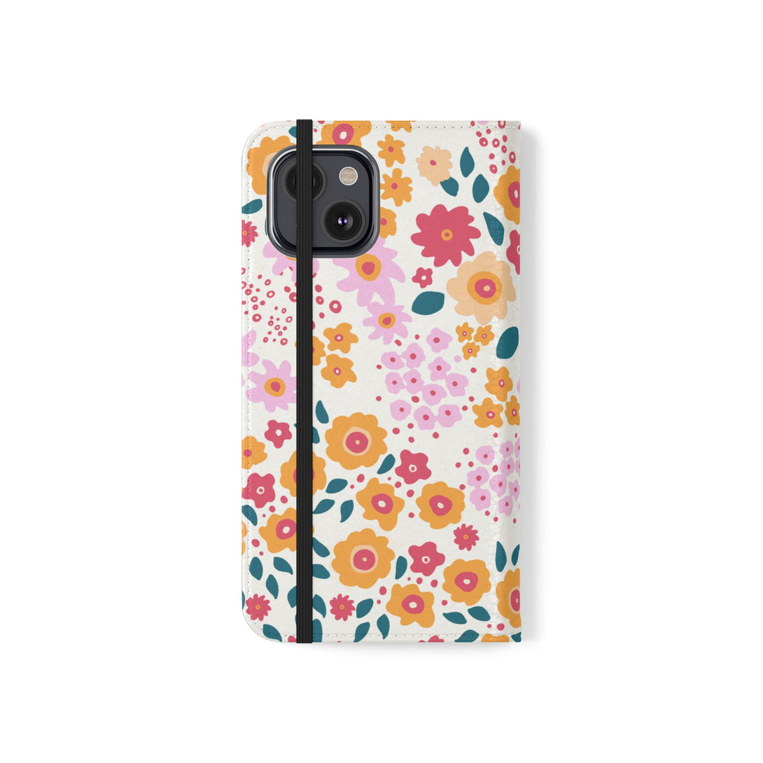 Floral Confetti Phone Folio Case
