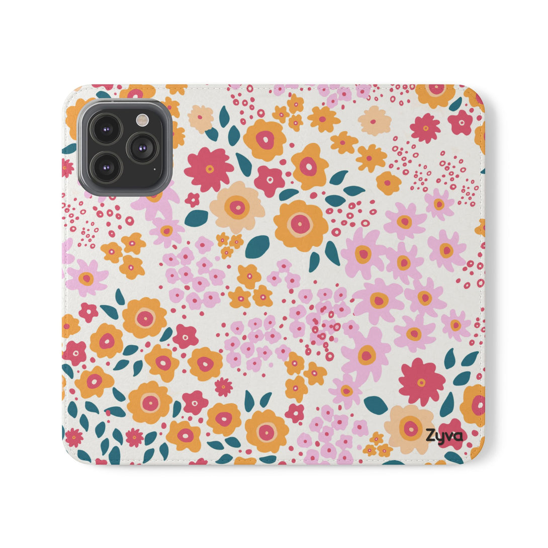 Floral Confetti Phone Folio Case