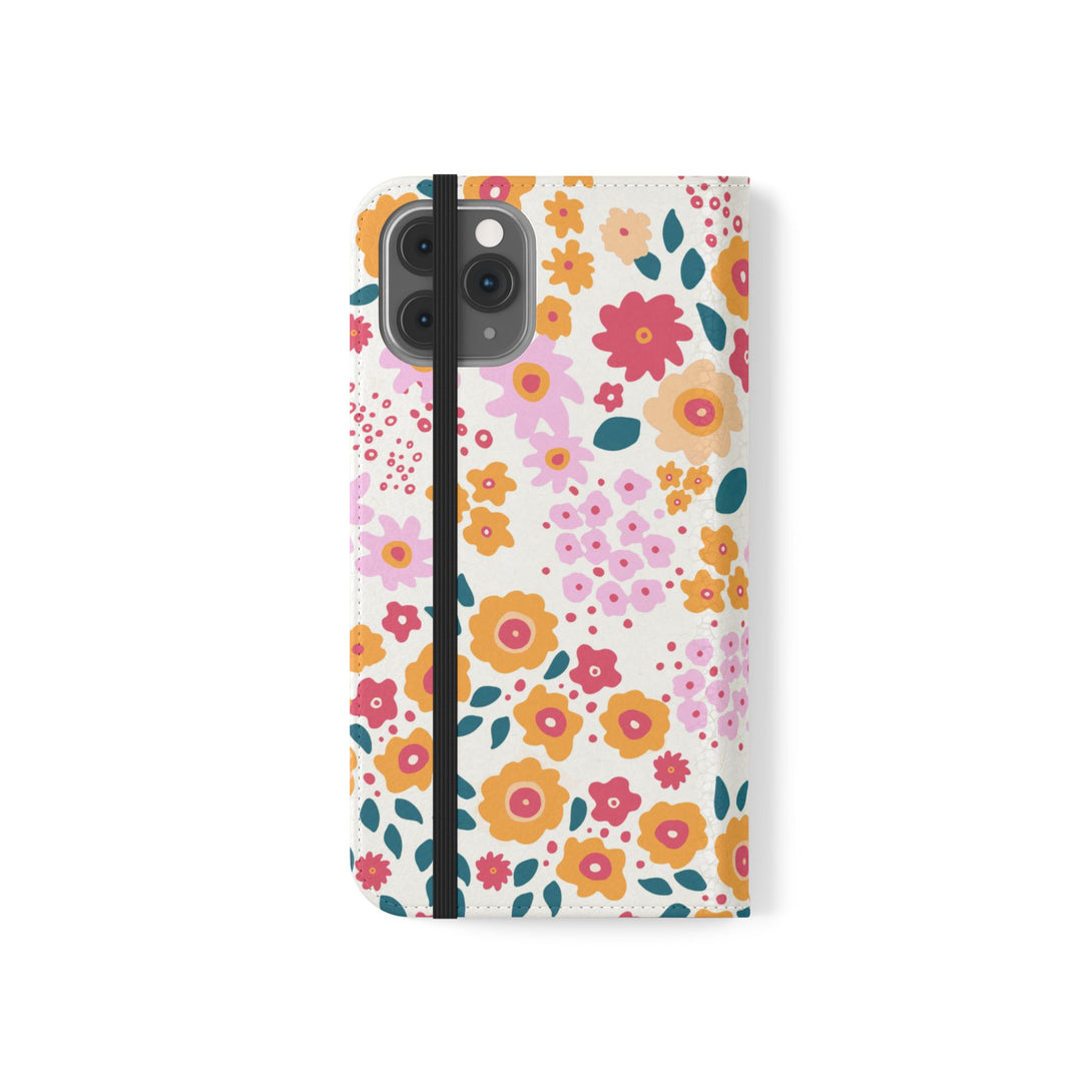 Floral Confetti Phone Folio Case