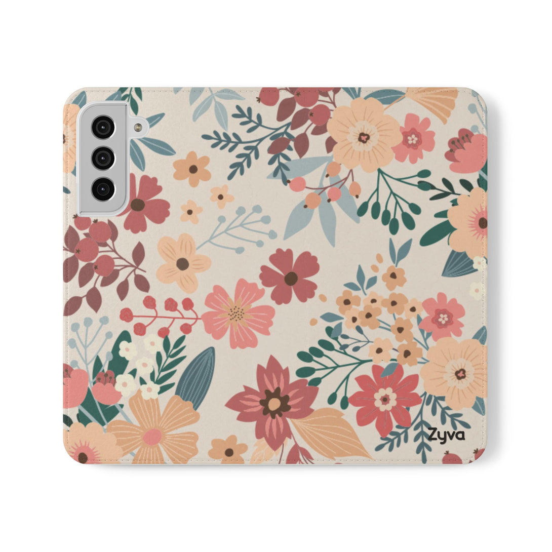 Vintage Bloom Phone Folio Case