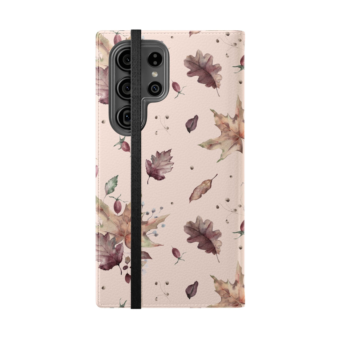 Crimson Crunch Phone Folio Case