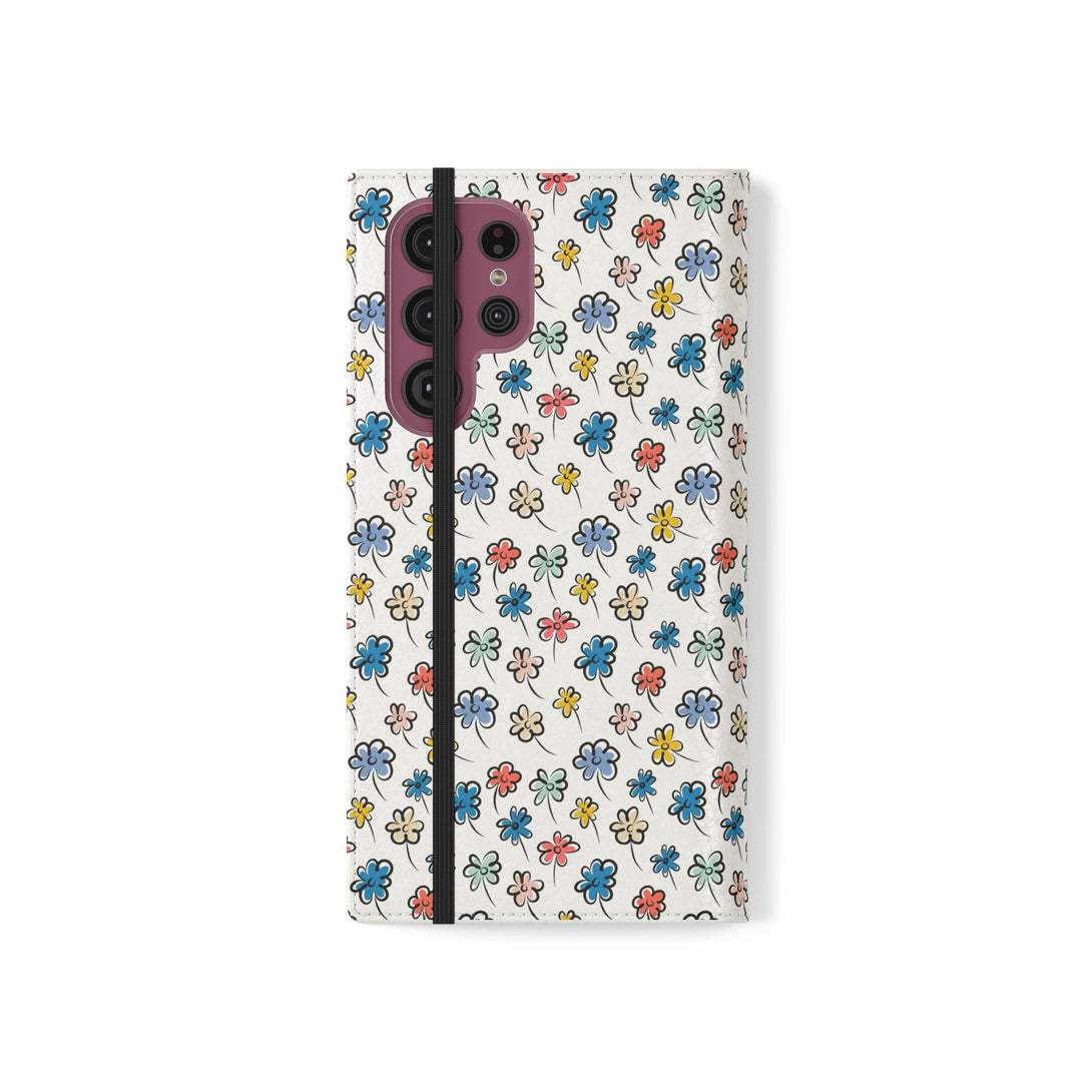Sunny Scribbles Phone Folio Case