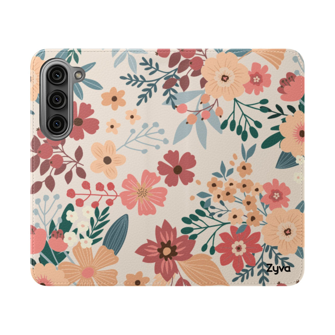 Vintage Bloom Phone Folio Case