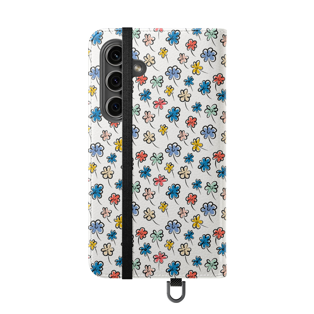 Sunny Scribbles Phone Folio Case